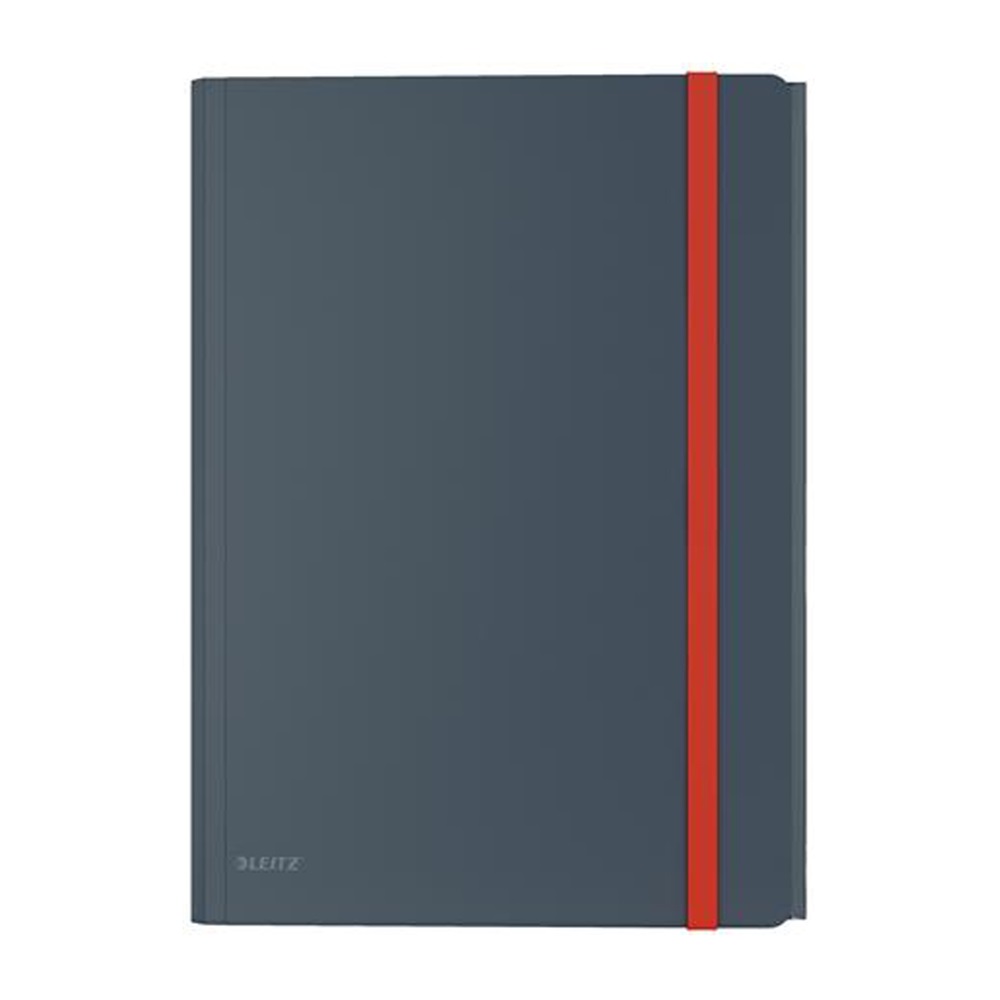 Gumis mappa A4, PP Extra tasakkal Leitz Cosy bársonyszürke