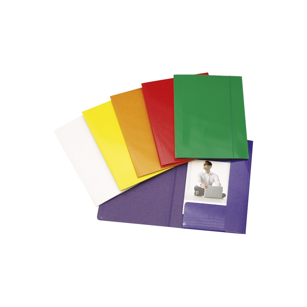 Gumis mappa A4, 600g. FC karton Glossy narancs - Image 2