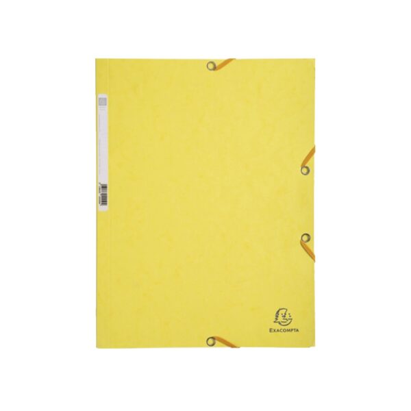 Gumis mappa karton  prespán A/4 Exacompta citromsárga