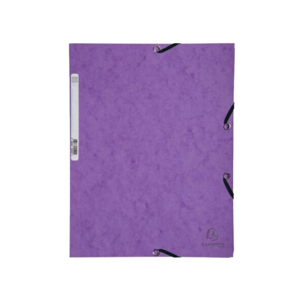 Gumis mappa karton  prespán A/4 Exacompta lila