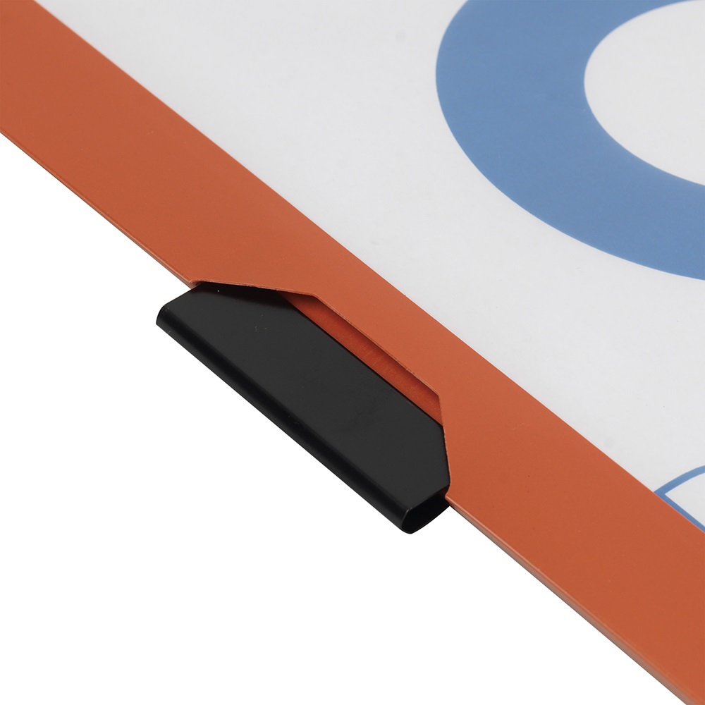 Gyorsfűző klip mappa A4, műanyag 30laphoz fém klippes Bluering® piros - Image 2