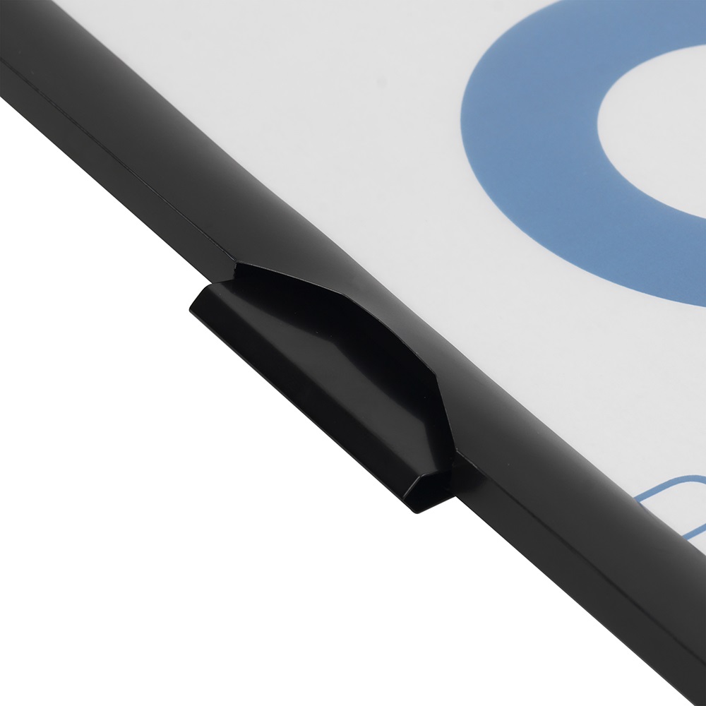 Gyorsfűző klip mappa A4, műanyag 60laphoz fém klippes Bluering® fekete - Image 2