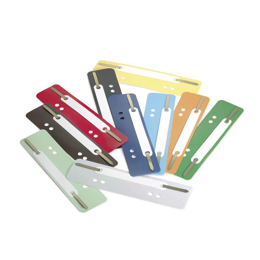 Gyorsfűző szerkezet, lefűzőlapocska, PP Durable 250 db/doboz vegyes színek - Image 2