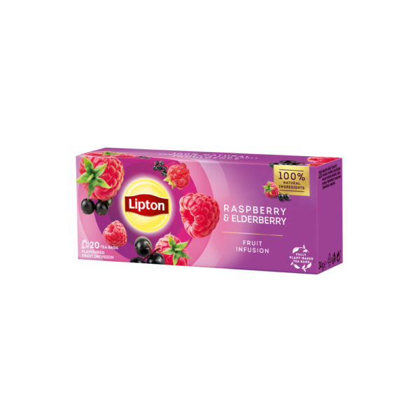 Gyümölcstea 20x1,6 g Lipton málna-bodza