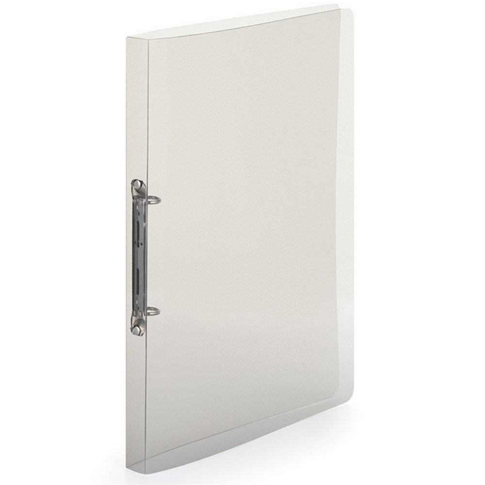 Gyűrűskönyv A4, 2 gyűrűs 2cm gerinc áttetsző PP, Karton P+P Lines füst