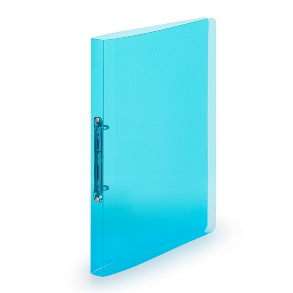 Gyűrűskönyv A4, 2 gyűrűs 2cm gerinc áttetsző PP, Karton P+P Lines kék