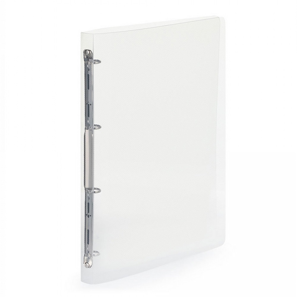 Gyűrűskönyv A4, 4 gyűrűs 2cm gerinc áttetsző PP, Karton P+P Lines transzparens
