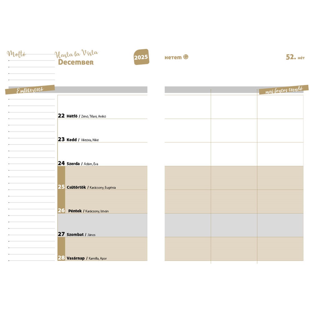 Hallgatói zsebkönyv A5, 145mmx205mm, fehér lapokkal face 2025/2026 Realsystem - Image 2