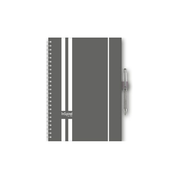 Határidőnapló InSpiral A5 heti, fehér lapokkal GT szürke-fehér Dayliner 2026.