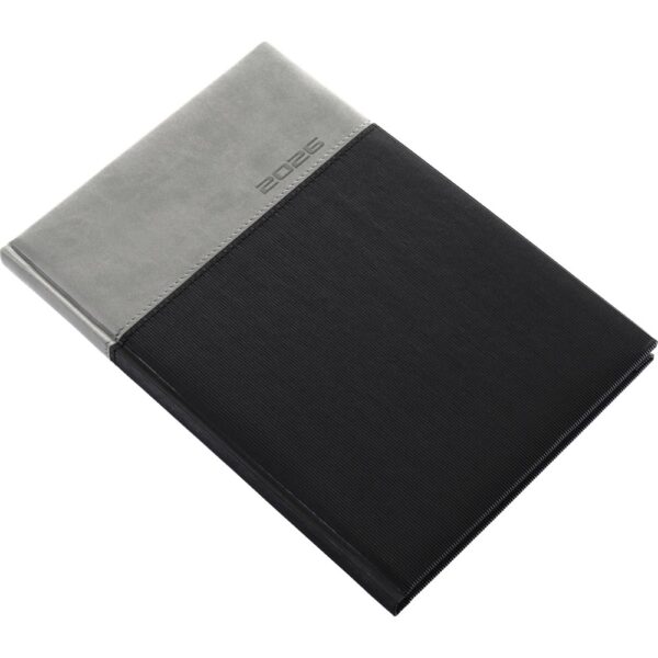 Határidőnapló Lux B/5, heti fehér lapokkal grafit Realsystem 2026.