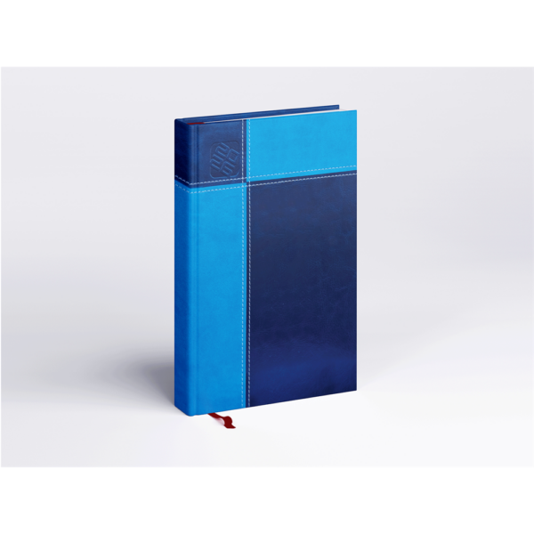 Határidőnapló Prémium M B/5, heti krémszínű lapokkal kék Realsystem 2026.