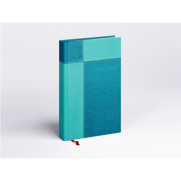 Határidőnapló Prémium M B/5, heti krémszínű lapokkal türkiz Realsystem 2026.