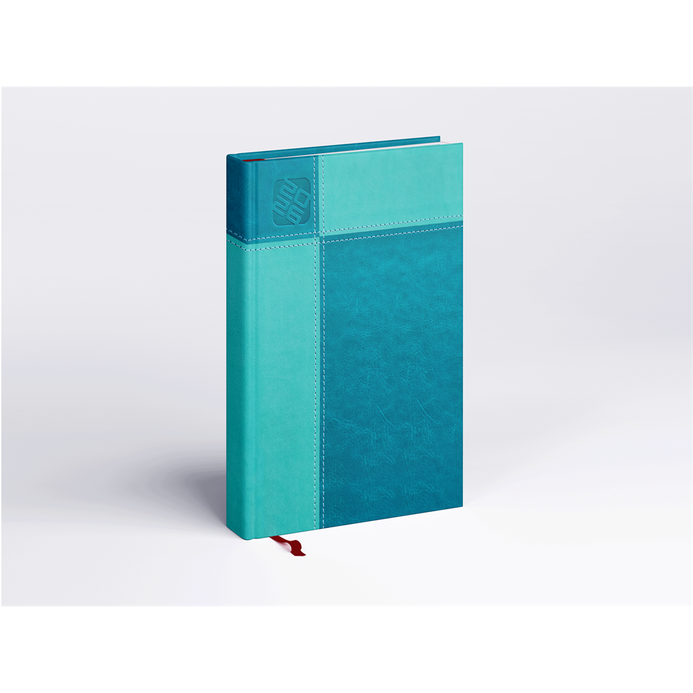 Határidőnapló Prémium M B/5, heti krémszínű lapokkal türkiz Realsystem 2026.