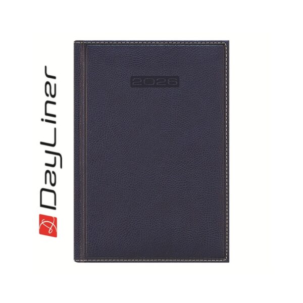 Határidőnapló Sherwood B5 heti, krémszínű lapokkal kék Dayliner 2026.