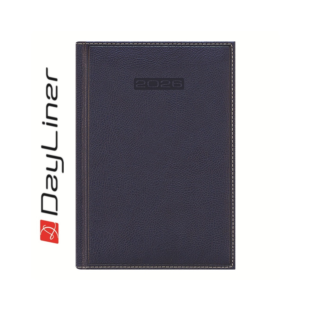 Határidőnapló Sherwood B5 heti, krémszínű lapokkal kék Dayliner 2026.