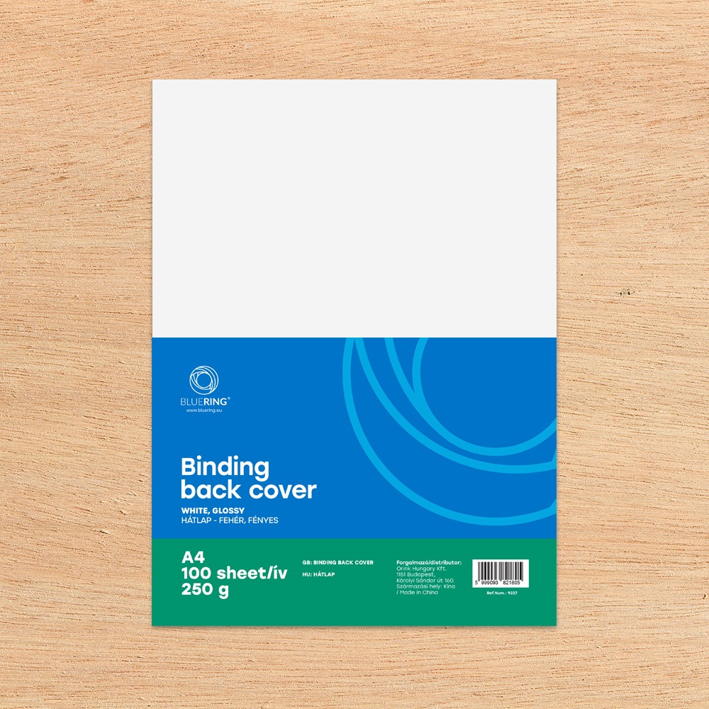 Hátlap, A4, 250 g. fényes 100 db/csomag, Bluering® fehér - Image 2