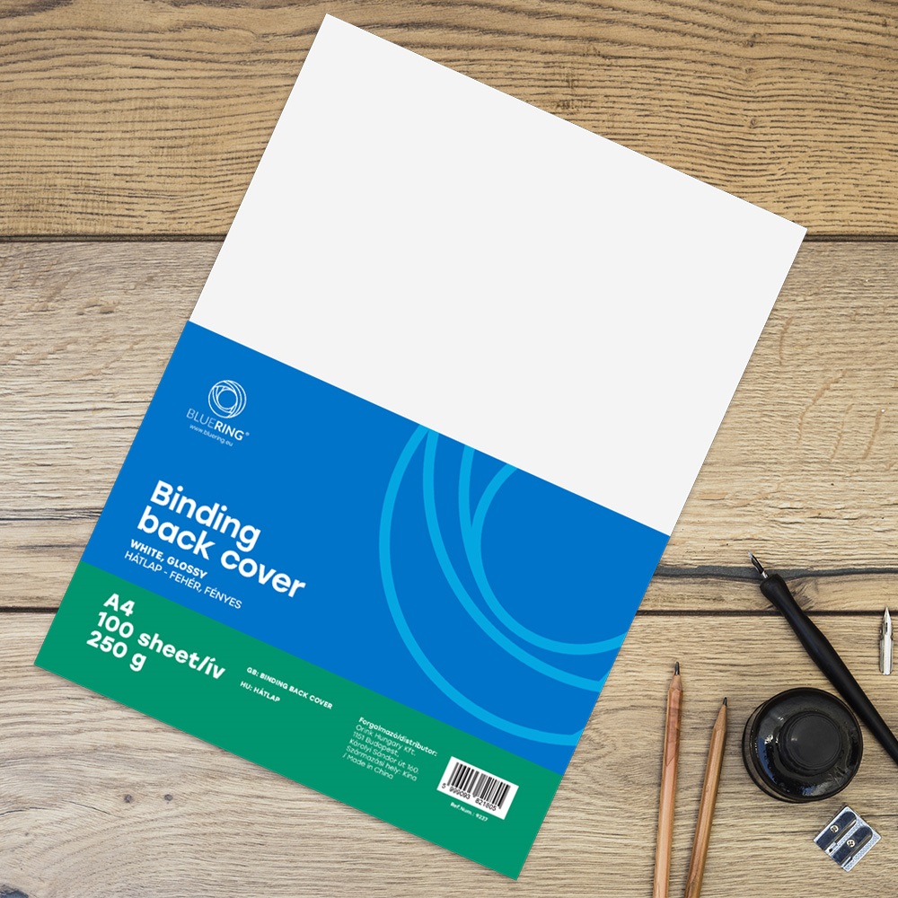 Hátlap, A4, 250 g. fényes 100 db/csomag, Bluering® fehér - Image 4