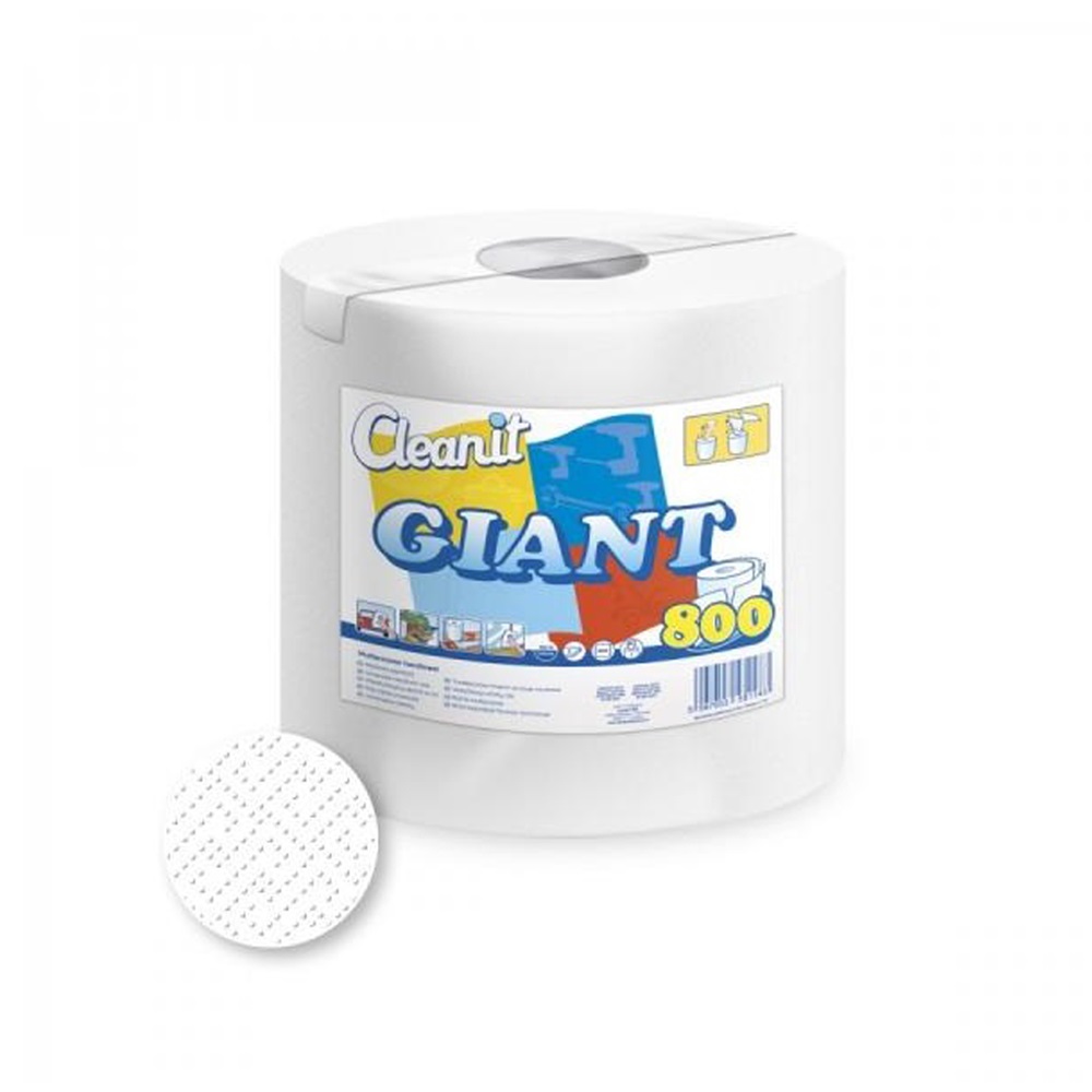 Háztartási papírtörlő kéztörlő 2 rétegű 800 lapos egyesével csomagolt Cleanit Giant 800 Lucart_852349I