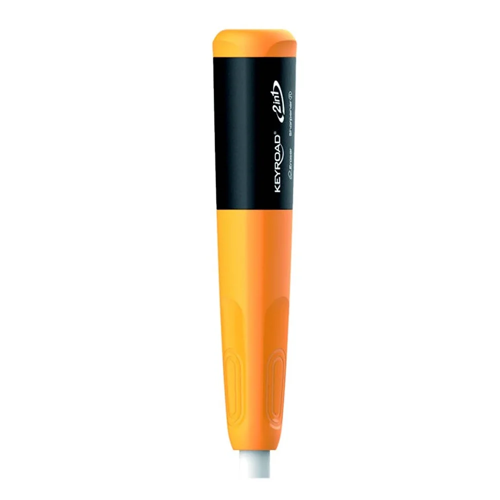 Hegyező 1 lyukú radírral 24 db/display Keyroad 2 in 1 vegyes színek - Image 3