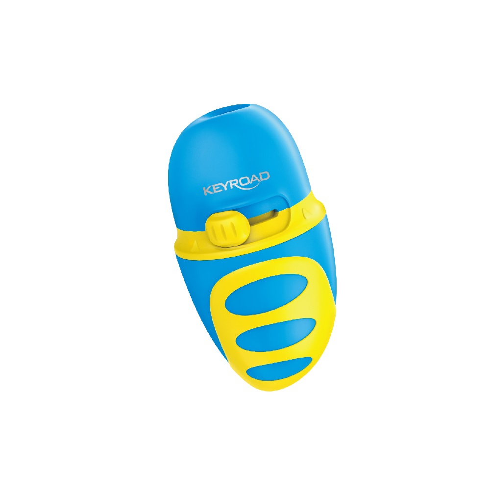 Hegyező 1 lyukú tartályos, fedeles, multifunkciós 18 db/display Keyroad Duo Sharpy vegyes színek - Image 2