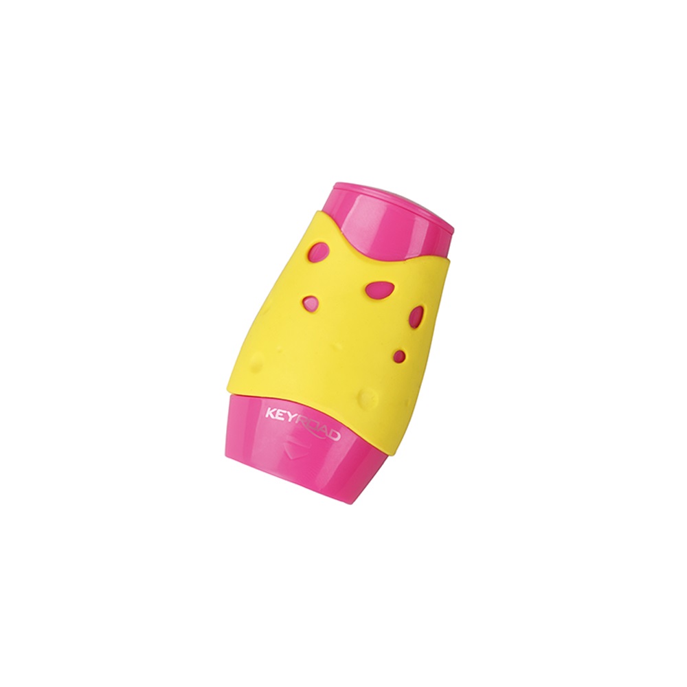 Hegyező 2 lyukú tartályos, fedeles 12 db/display Keyroad Cheese vegyes színek - Image 4