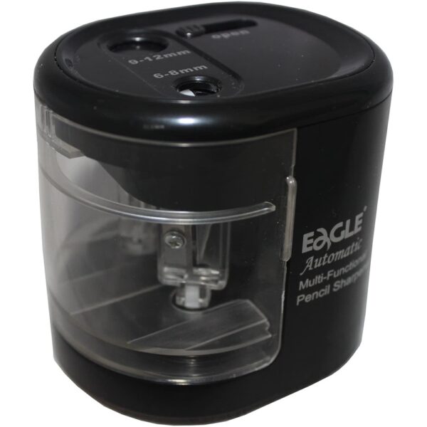 Hegyező asztali 2 lyukú elektromos elemes és USB adapterrel működtethető EG5161 Eagle fekete