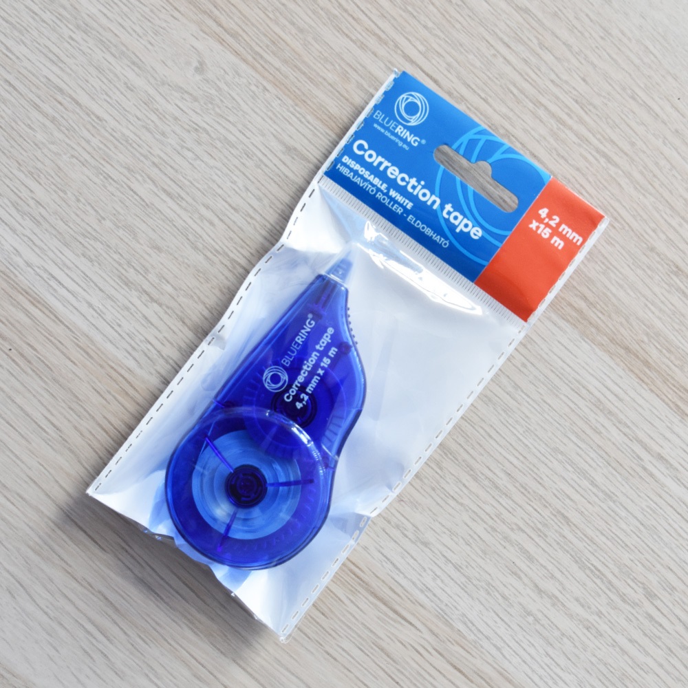 Hibajavító roller 4,2mmx15 m eldobható Compact Bluering® - Image 6