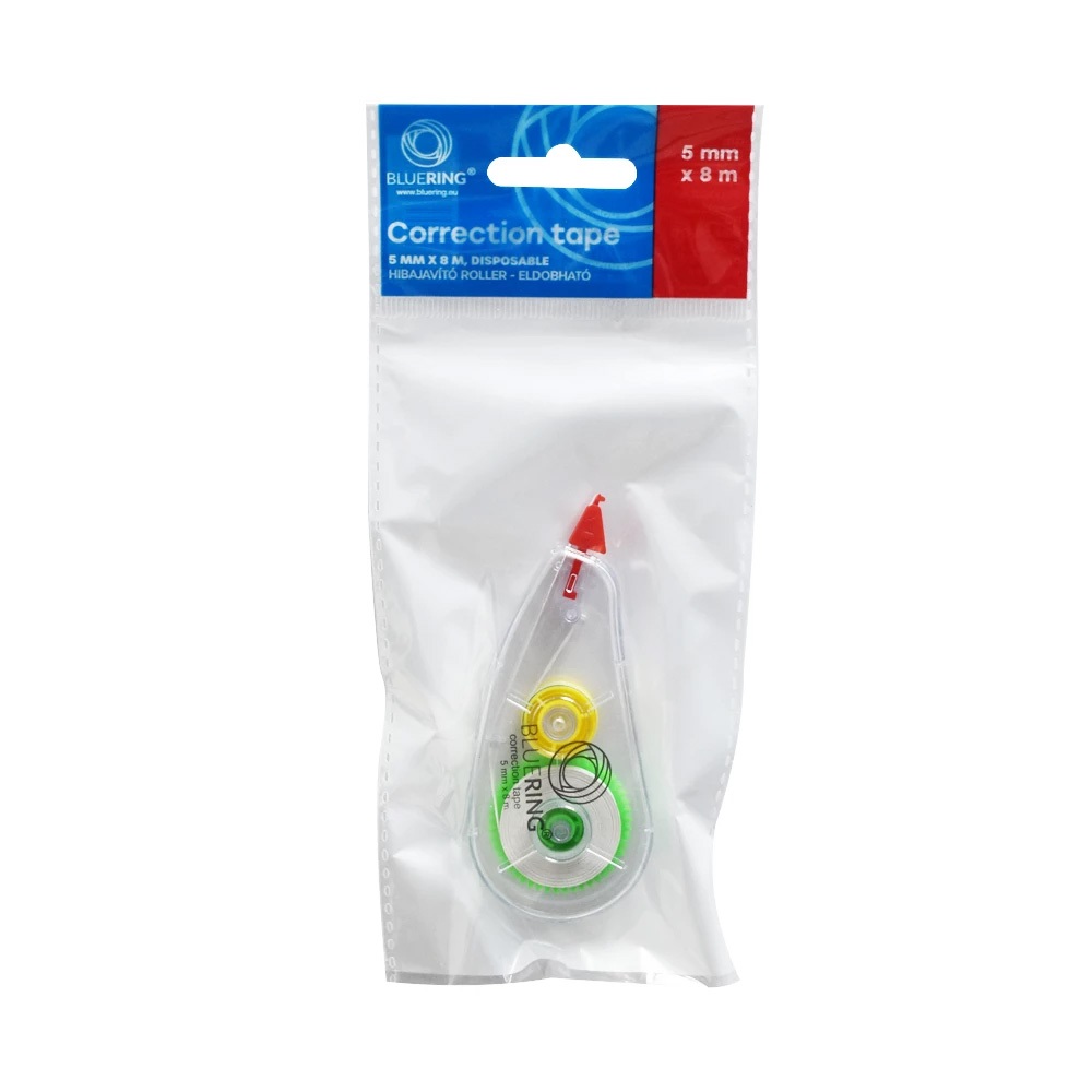Hibajavító roller 5mmx8m eldobható Compact áttetsző test Bluering® - Image 4