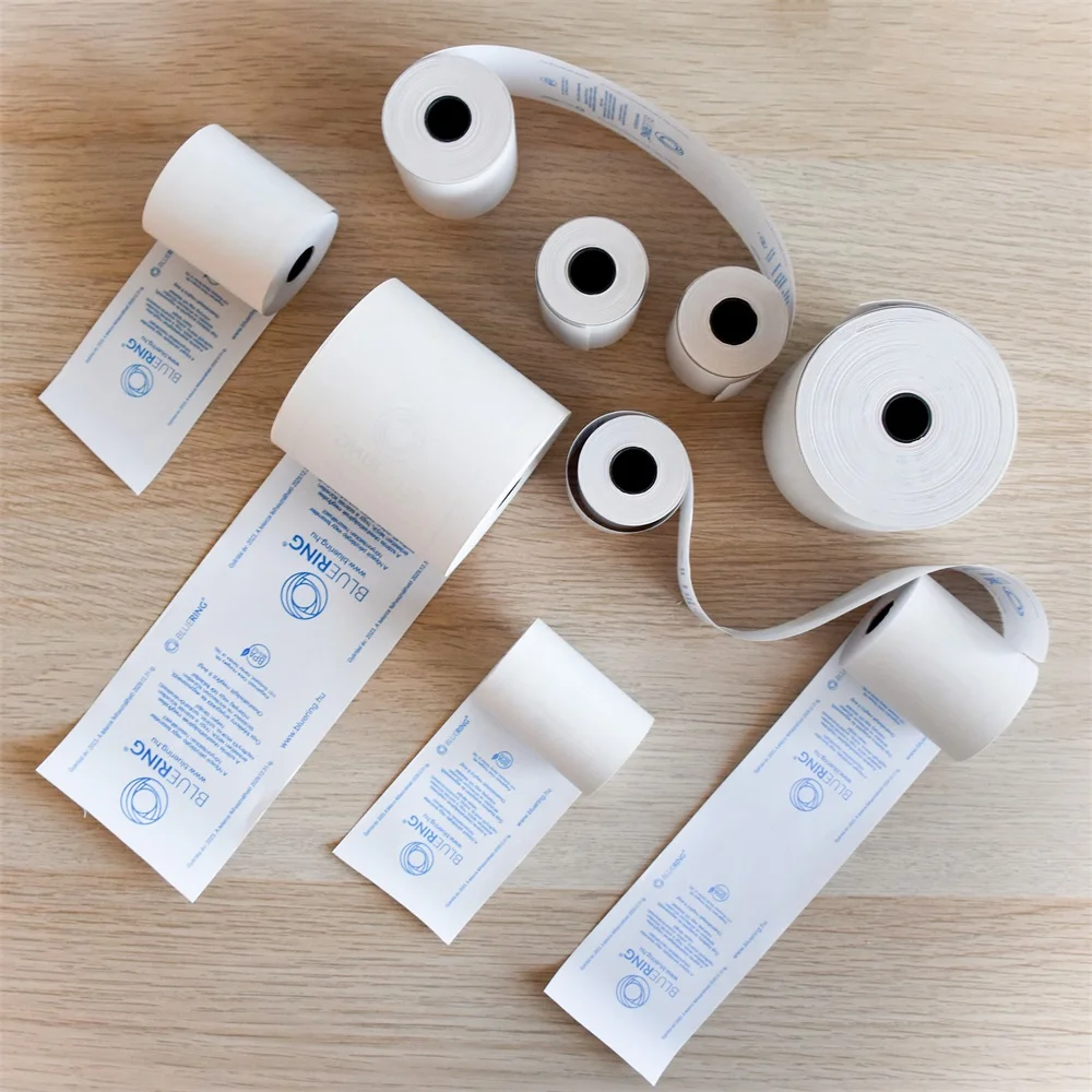 Hőpapír 80 mm széles, 17fm hosszú, cséve 12mm, 10 tekercs/csomag, ( 80/40 ) BPA mentes Bluering® - Image 2