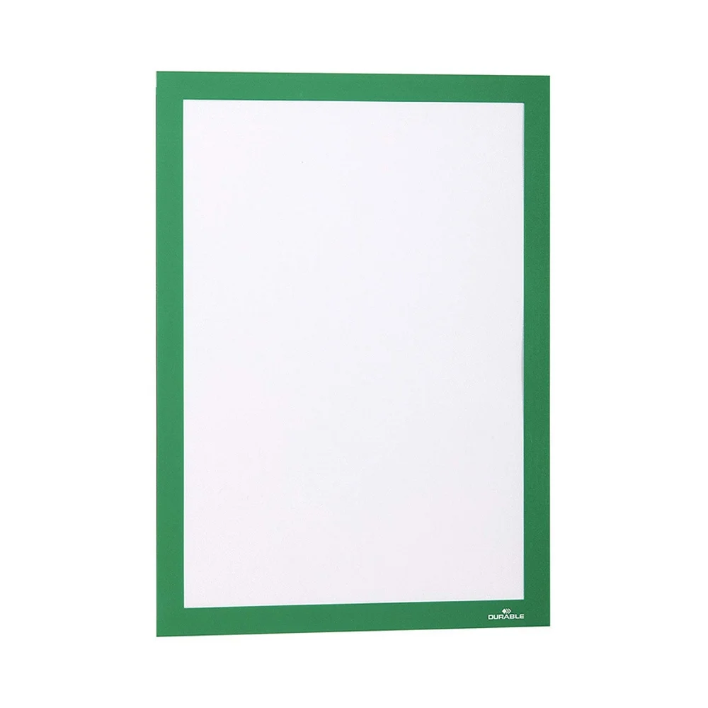 Infókeret A3, XXL csomag, 6 db/csomag, Durable Duraframe® zöld