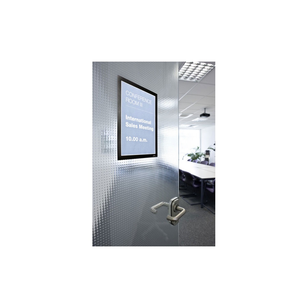 Infókeret A4, XXL csomag, 10 db/doboz, Durable Duraframe® fekete - Image 7