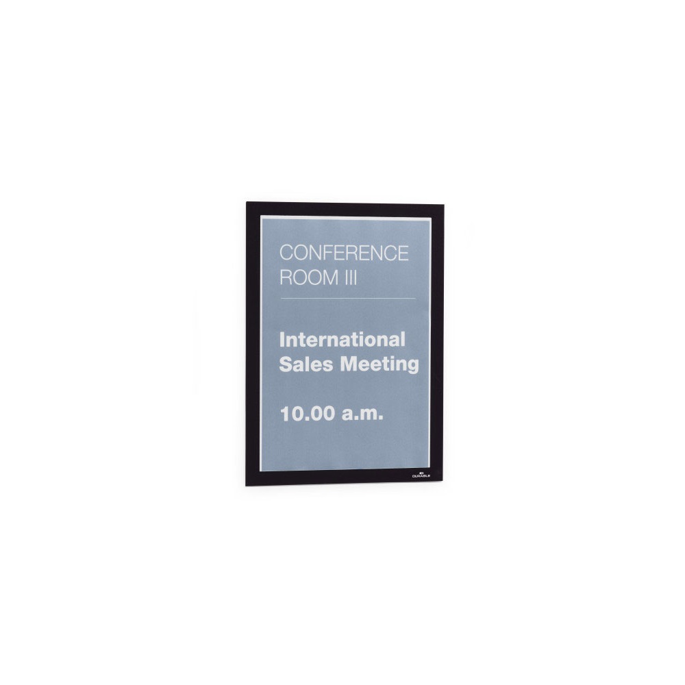 Infókeret A4, XXL csomag, 10 db/doboz, Durable Duraframe® fekete - Image 6