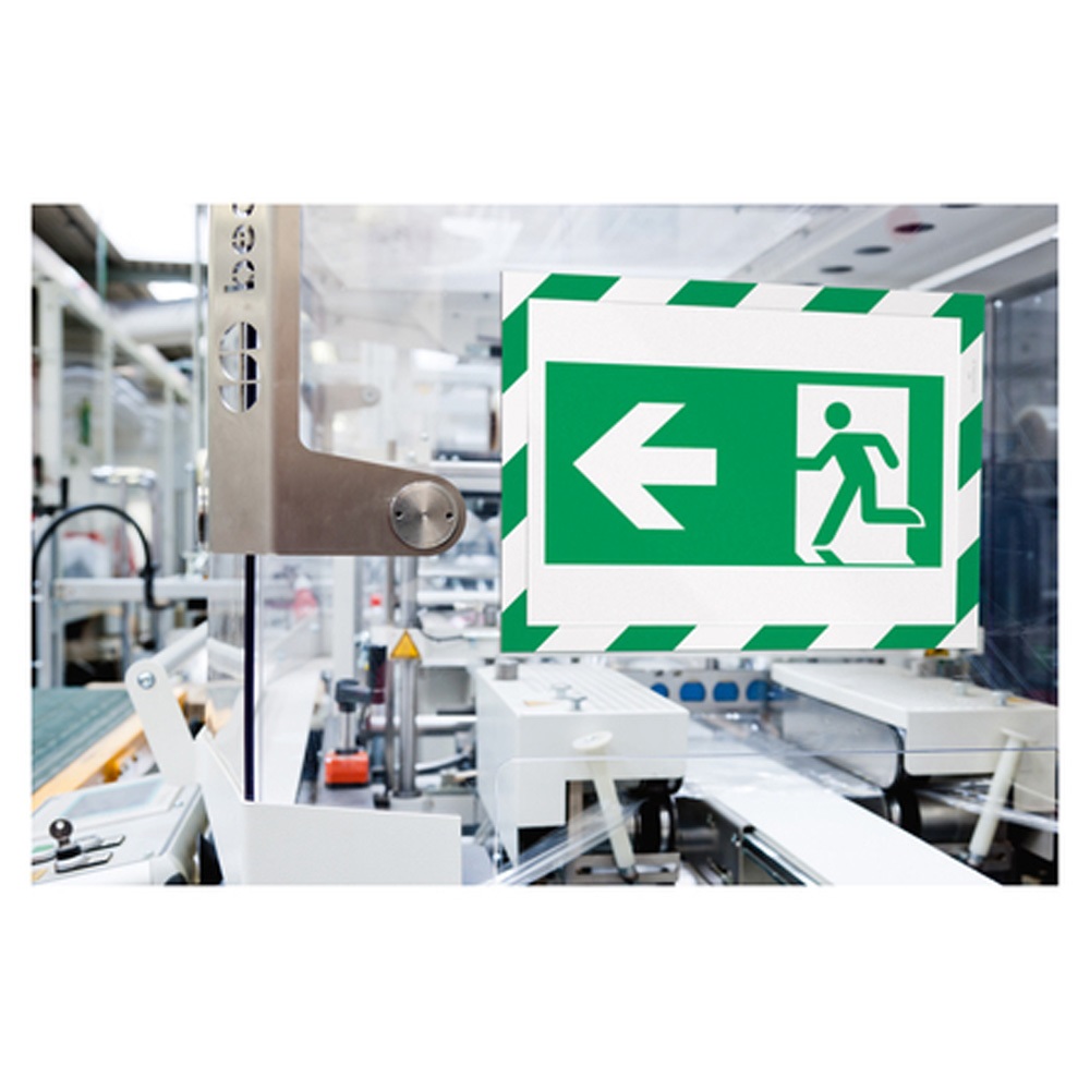 Infókeret A4, öntapadó mágneses záródás 2 db/csomag, Durable Duraframe® Security, zöld/fehér - Image 2