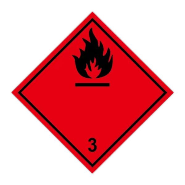 Információs címke, papír Gyúlékony gázok 3.1 10cmx10cm 300db/tekercs