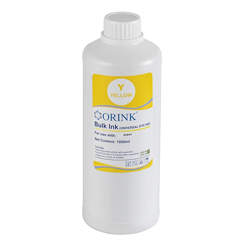 Utángyártott Ink Hp Universal dye yellow 1l ORINK