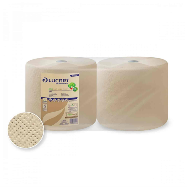 Ipari törlő 3 rétegű tekercses havanna barna 2 tekercs/karton EcoNatural 3800 Lucart_851217