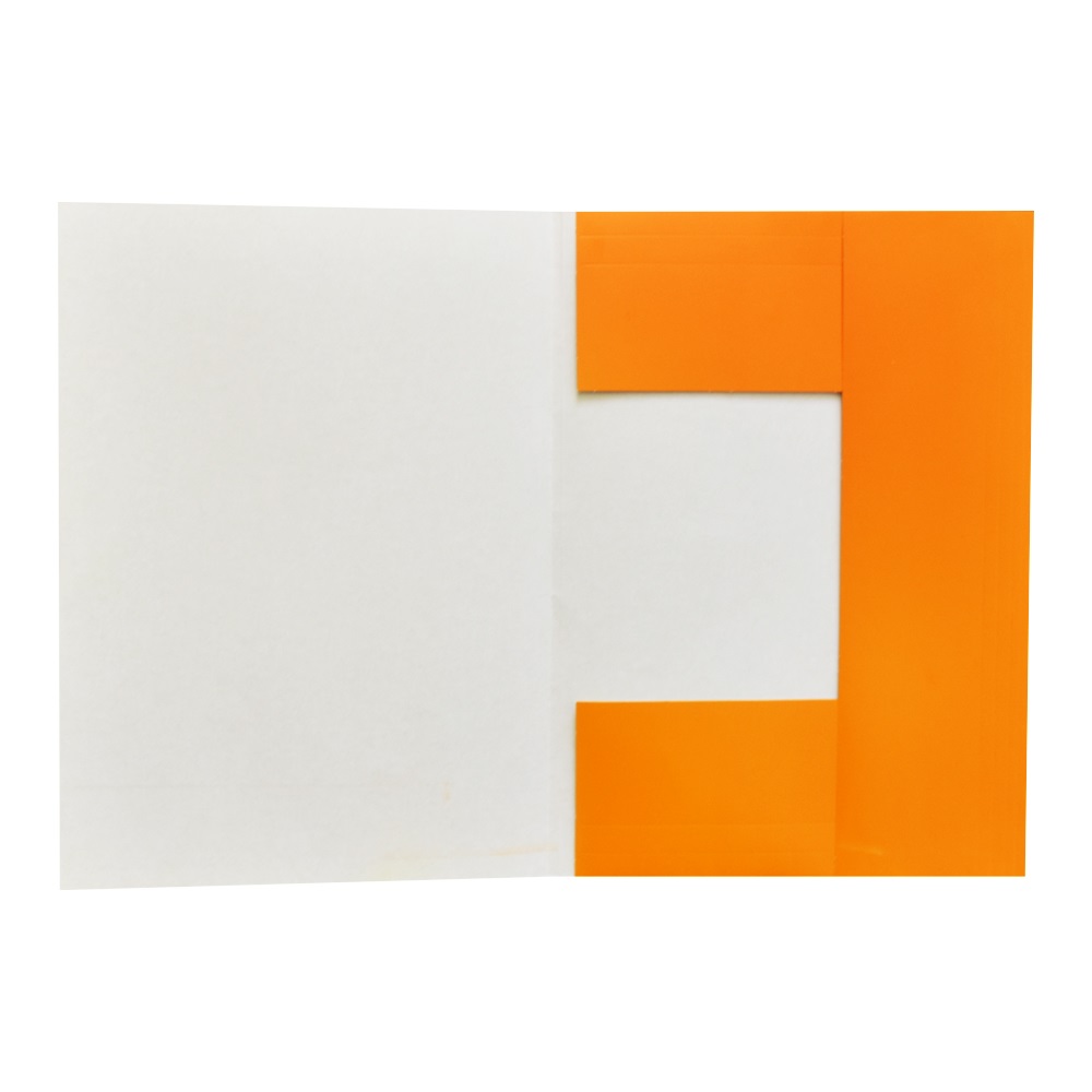 Iratgyűjtő, táblázatos pólyás dosszié A4, 230g. karton Bluering® narancssárga - Image 2