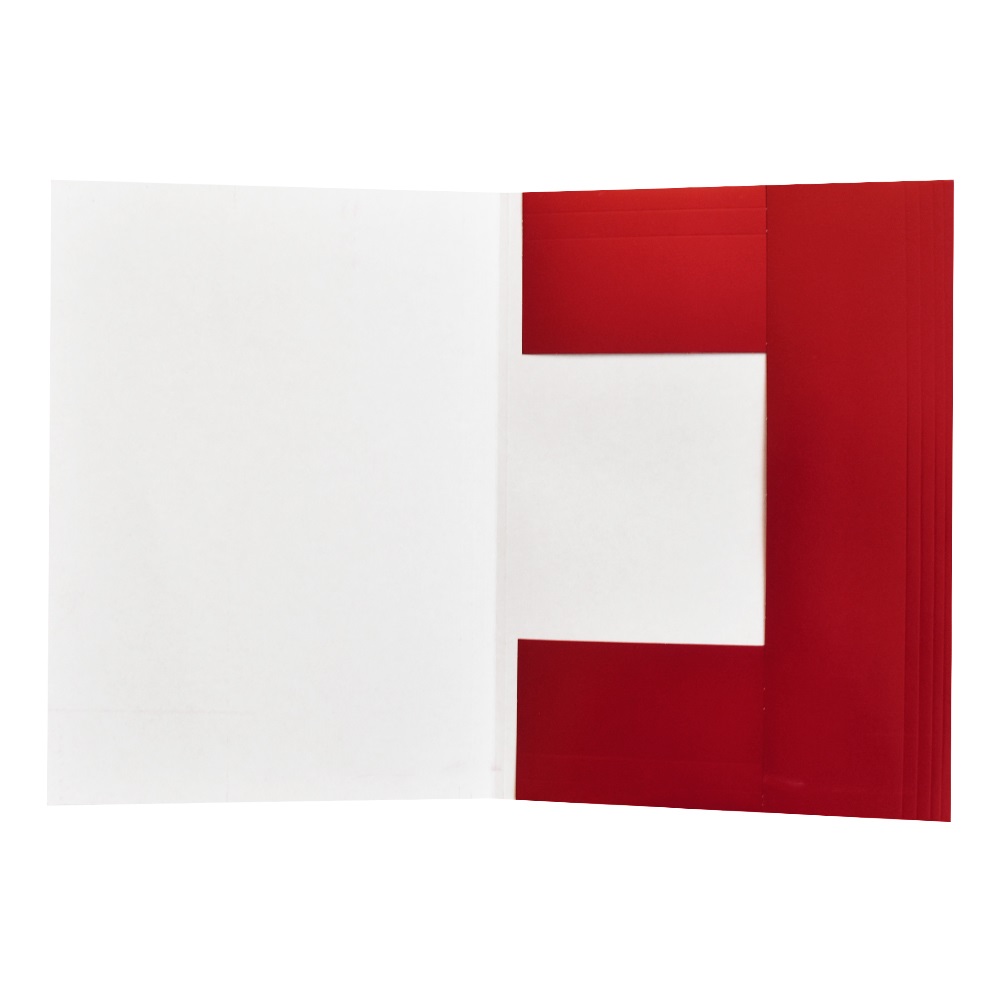 Iratgyűjtő, táblázatos pólyás dosszié A4, 230g. karton Bluering® piros - Image 2