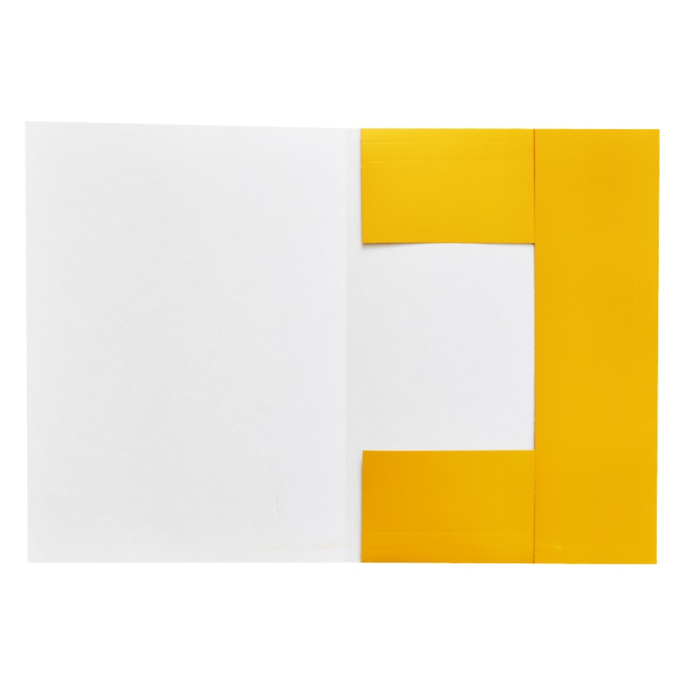 Iratgyűjtő, táblázatos pólyás dosszié A4, 230g. karton Bluering® sárga - Image 2