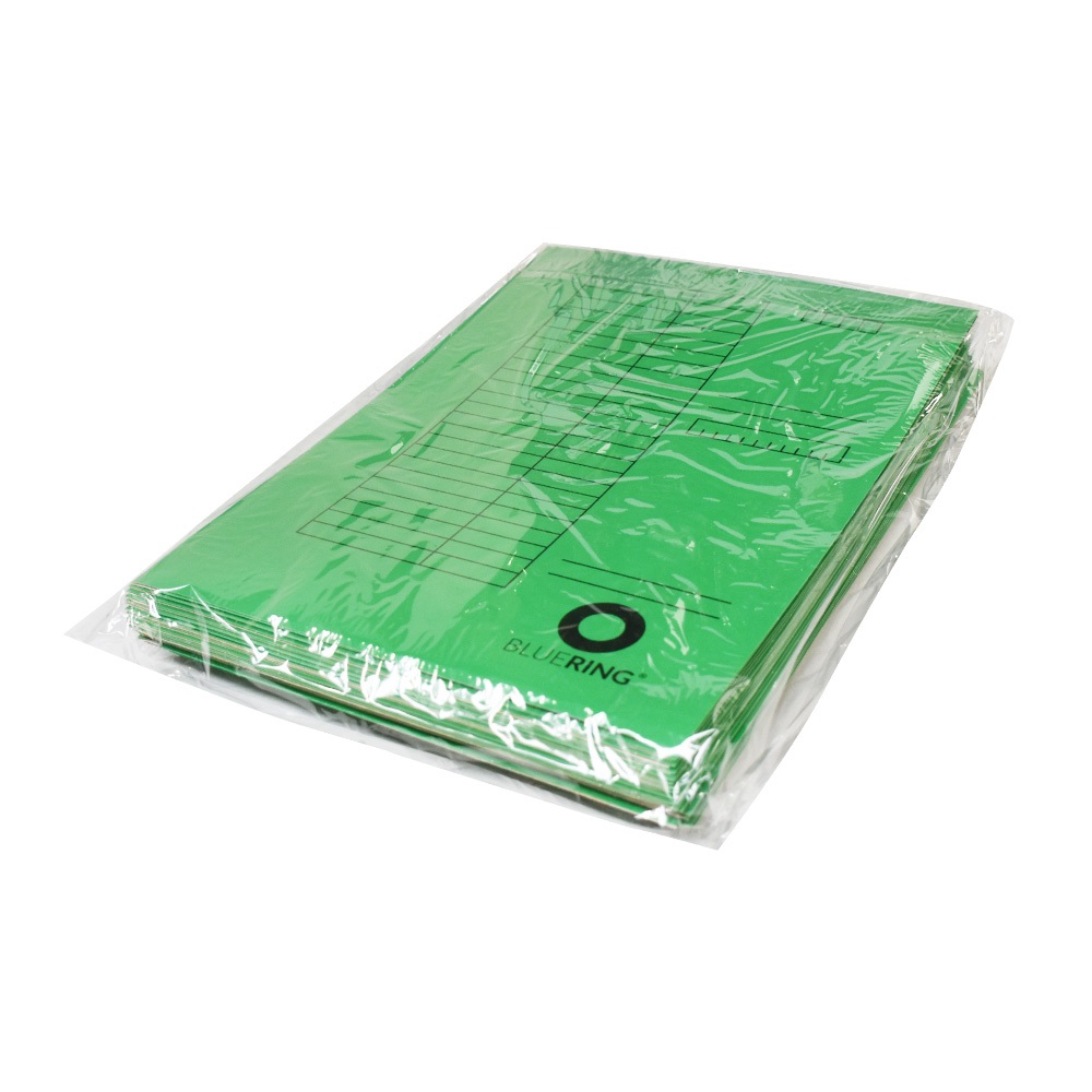 Iratgyűjtő, táblázatos pólyás dosszié A4, 230g. karton Bluering® zöld - Image 3