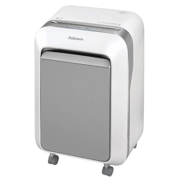 Iratmegsemmisítő, 14lap, mikrokonfetti vágás 2x12mm, Fellowes® Powershred LX211, fehér