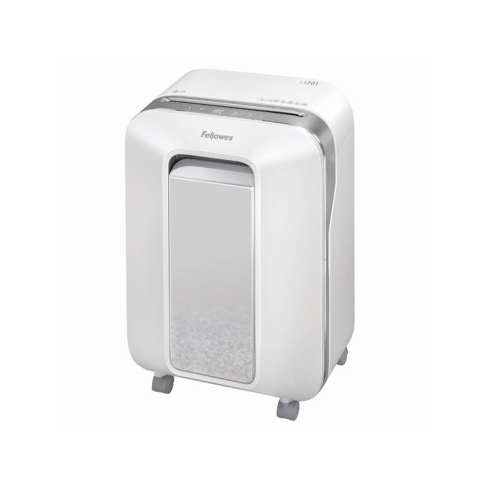 Iratmegsemmisítő, 11lap, mikrokonfetti vágás 2x12mm, Fellowes® Powershred LX201, fehér - Image 2