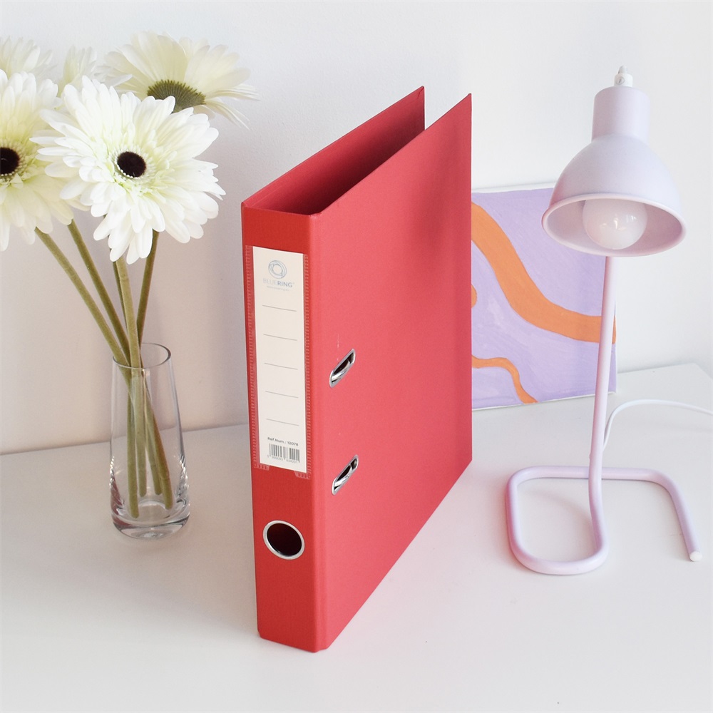 Iratrendező A4, 5cm, két oldalt PP borítás, Bluering® Premium piros - Image 2