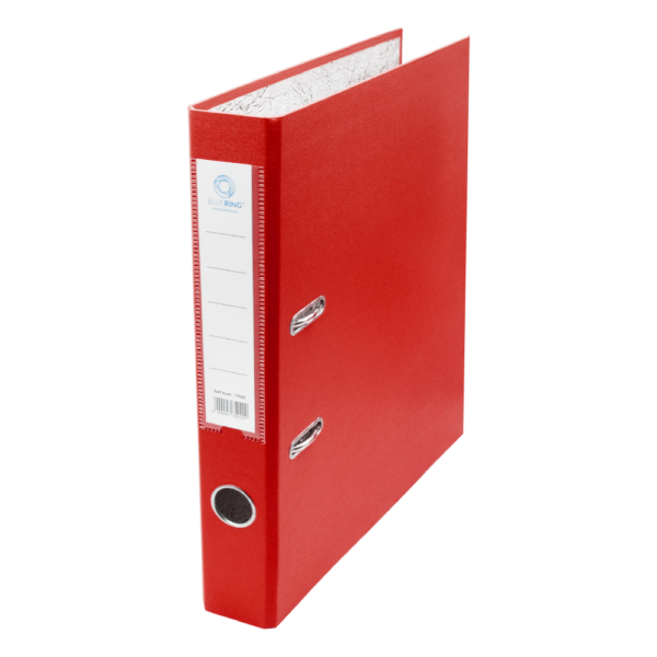 Iratrendező A4, 5cm, két oldalt PP borítás,lapraszerelt, Bluering® Premium piros