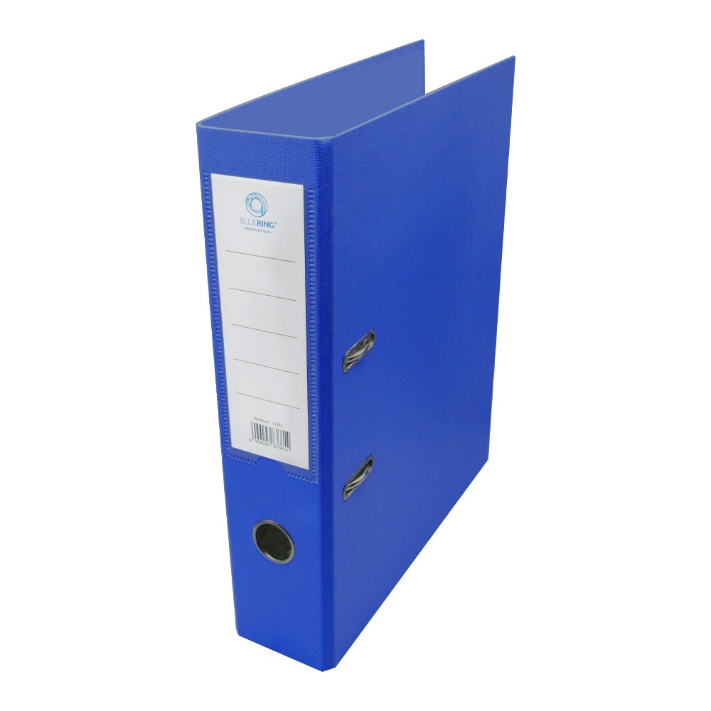 Iratrendező A4, 7,5cm, két oldalt PP borítás, Bluering® Premium kék - Image 2