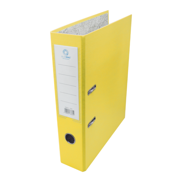 Iratrendező A4, 7,5cm, két oldalt PP borítás,lapraszerelt, Bluering® Premium sárga
