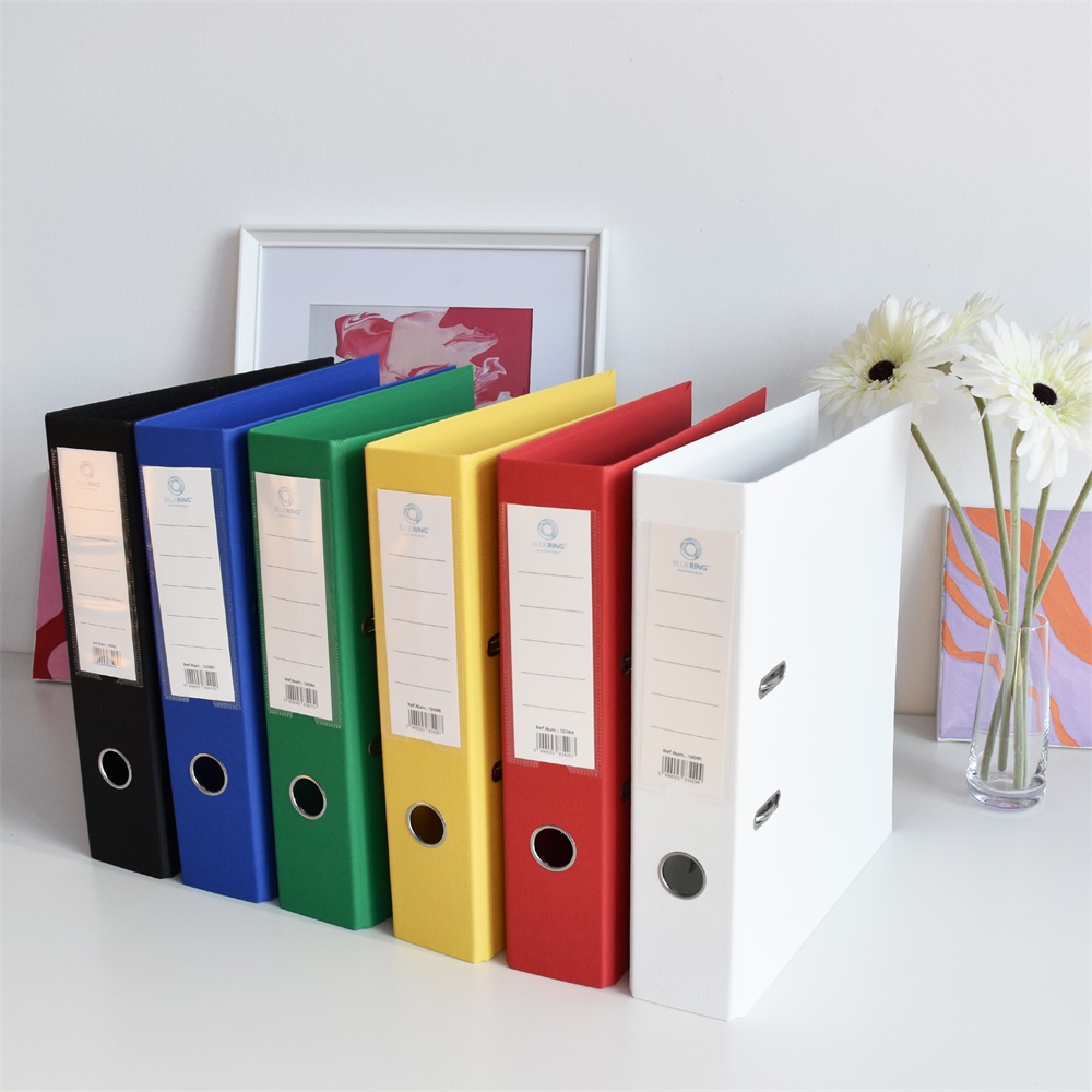 Iratrendező A4, 7,5cm, két oldalt PP borítás,lapraszerelt, Bluering® Premium zöld - Image 4