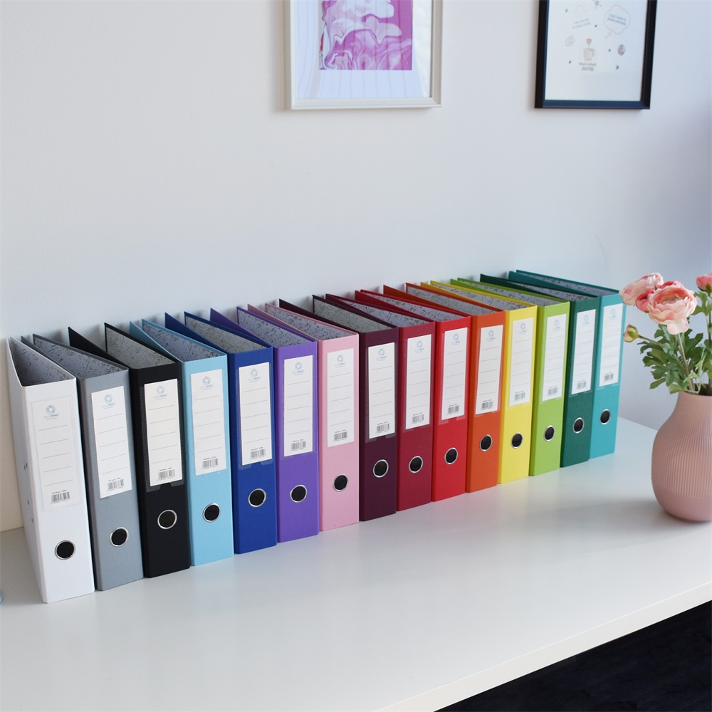 Iratrendező A4, 7,5cm,lapraszerelt, Bluering® Smart bordó - Image 4