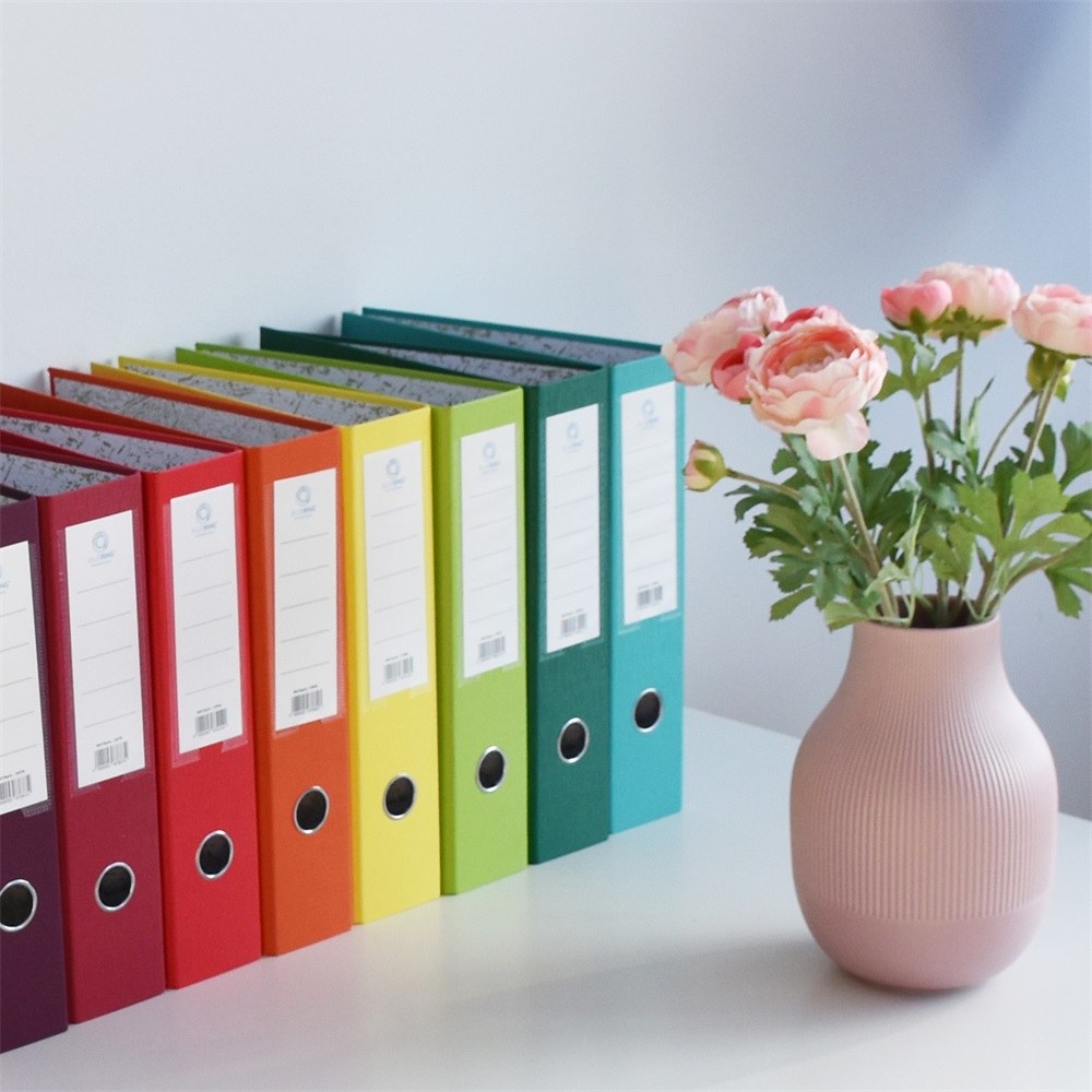 Iratrendező A4, 7,5cm,lapraszerelt, Bluering® Smart bordó - Image 5