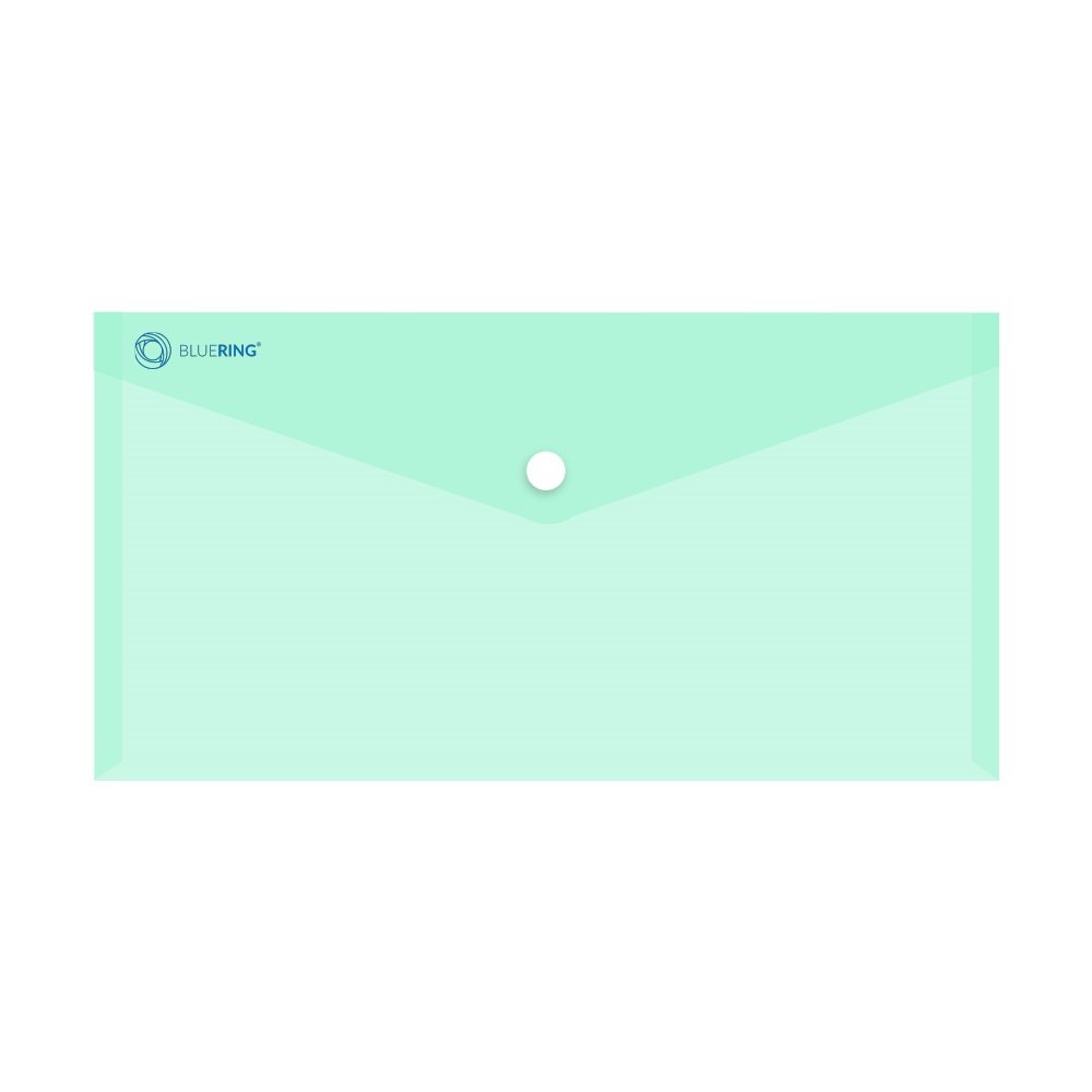 Irattartó tasak DL `csekk` patentos PP Bluering® transzparens zöld